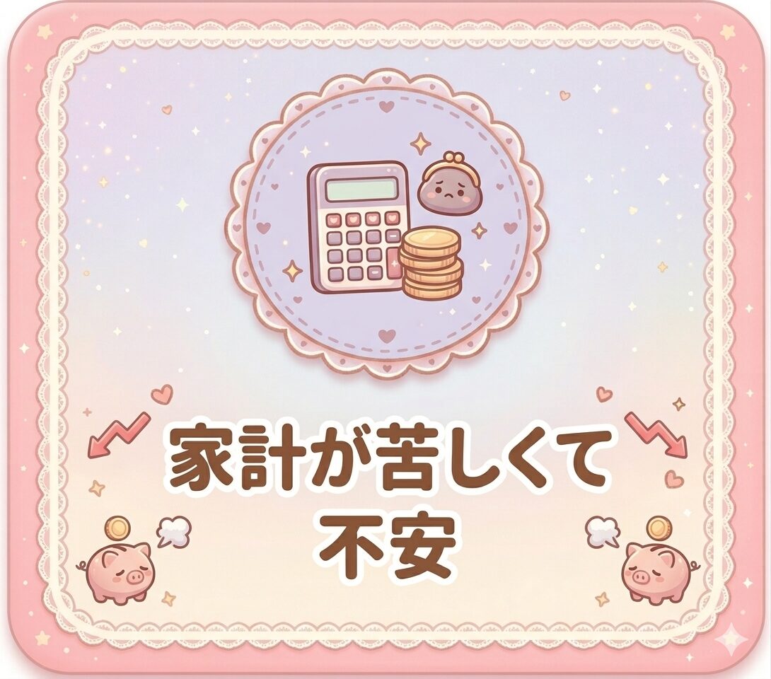 家計が苦しくて不安